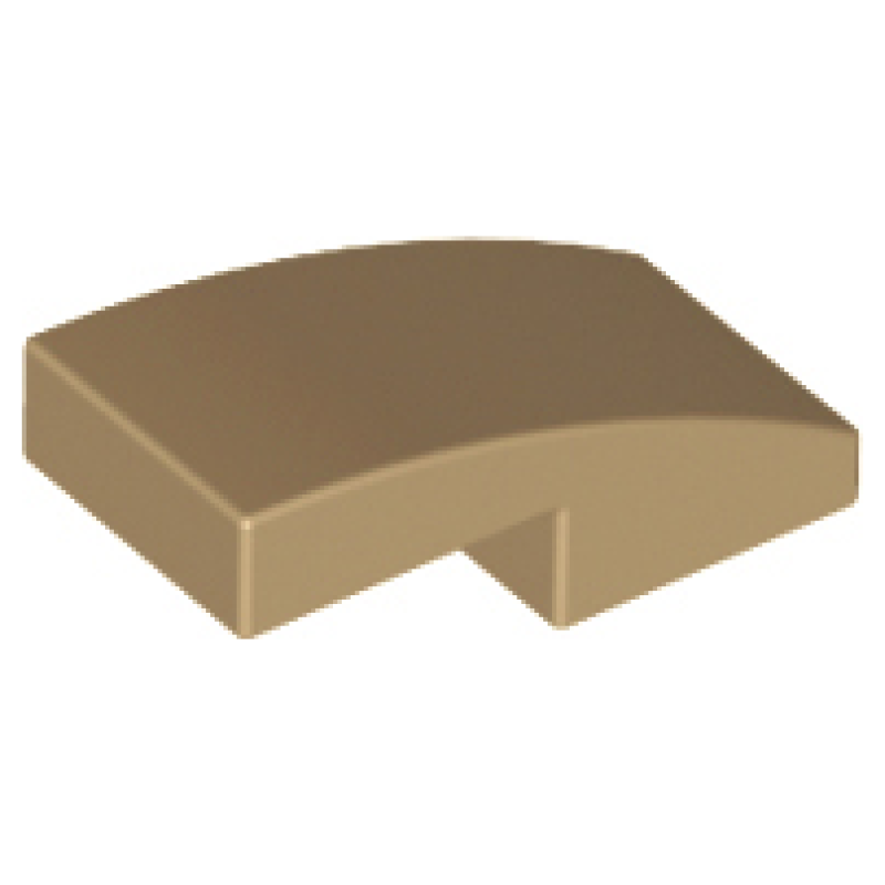 Dakpan, Gebogen 2x1x 2/3 Dark Tan